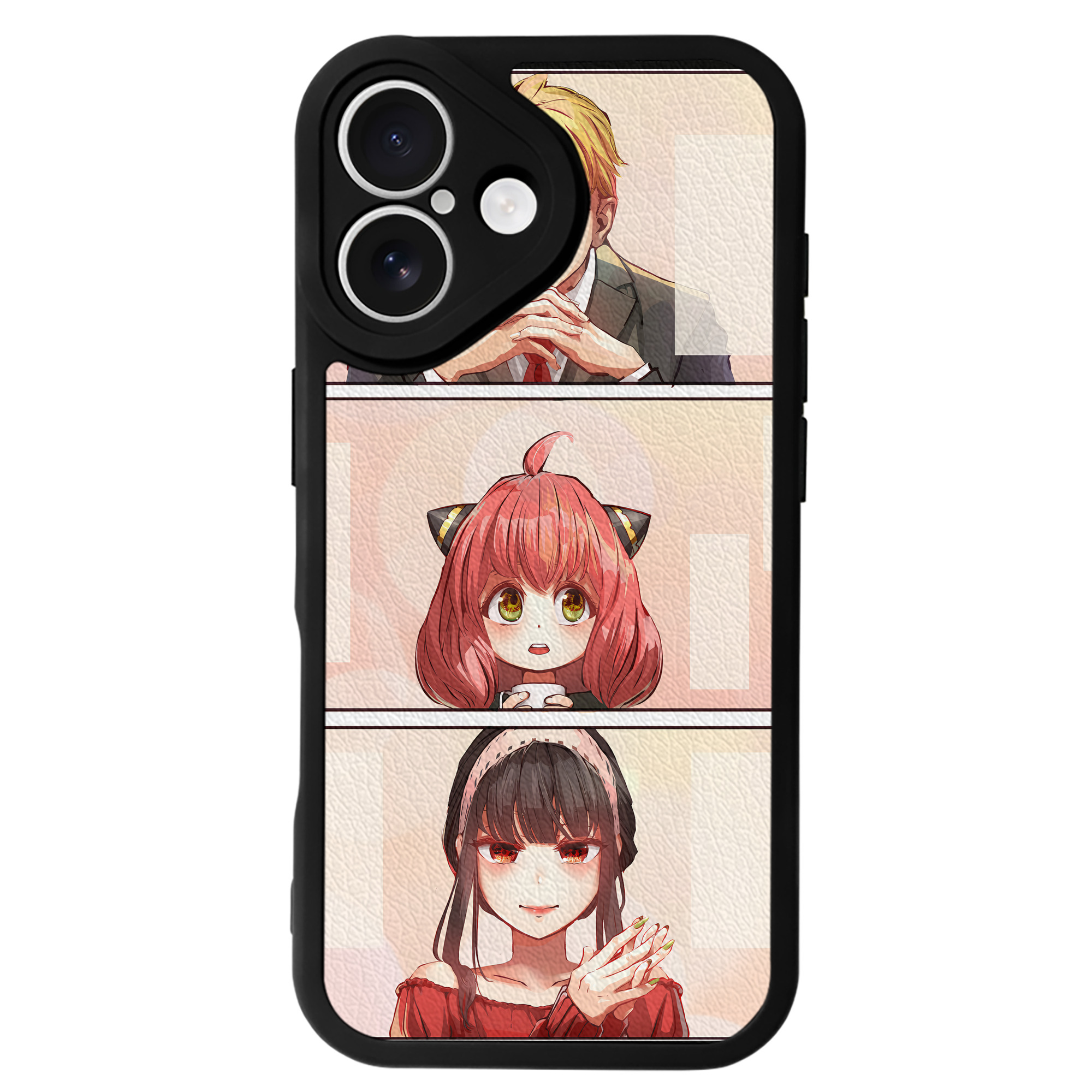 （画像用） SPY×FAMILY间谍家家酒 【iPhone 16シリーズ対応】シリコンスマホケース（レザー調） 材質：シリコン